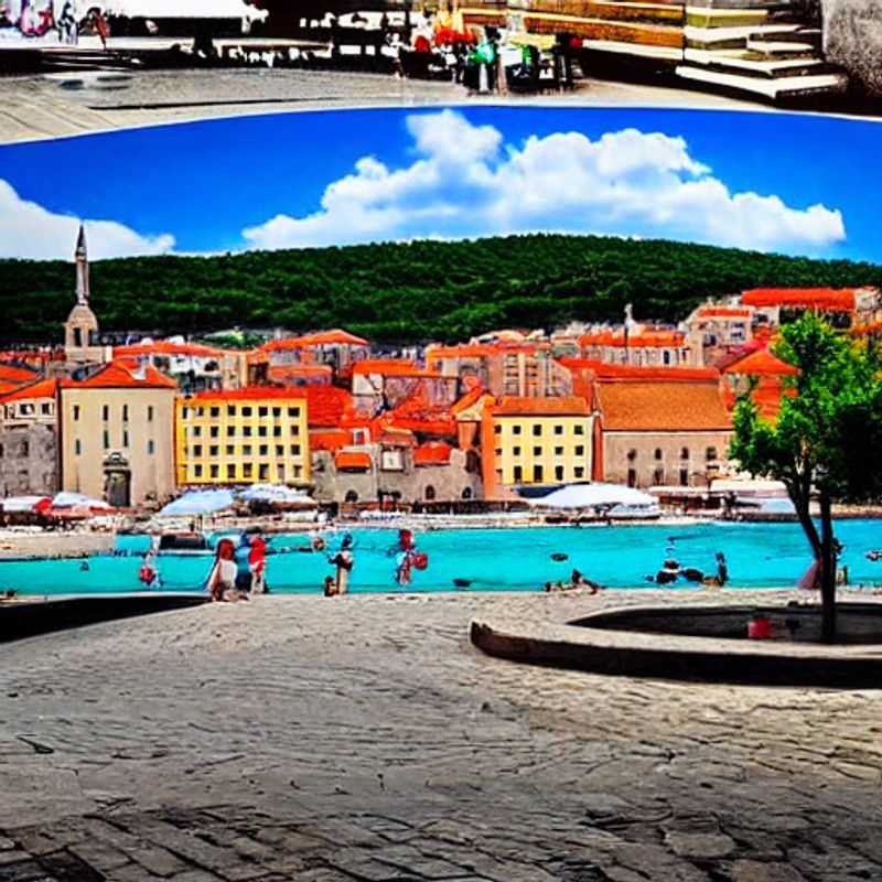 Zadar, Croatie, baignée de soleil printanier.