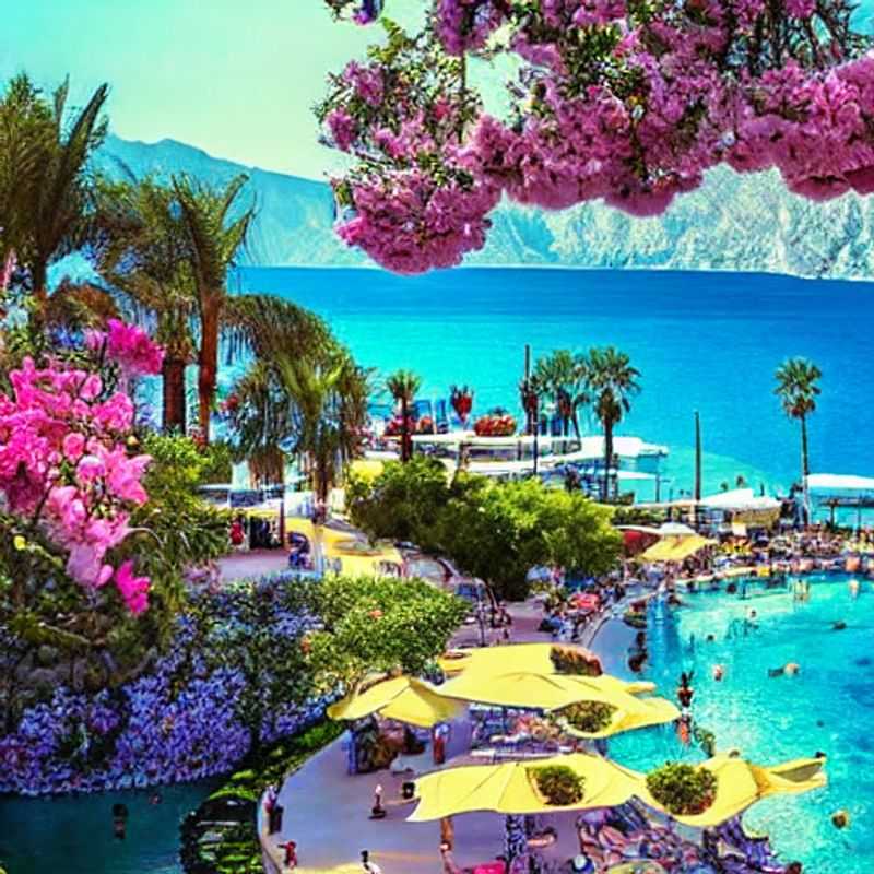 Antalya, Turquie, baignée de soleil printanier.