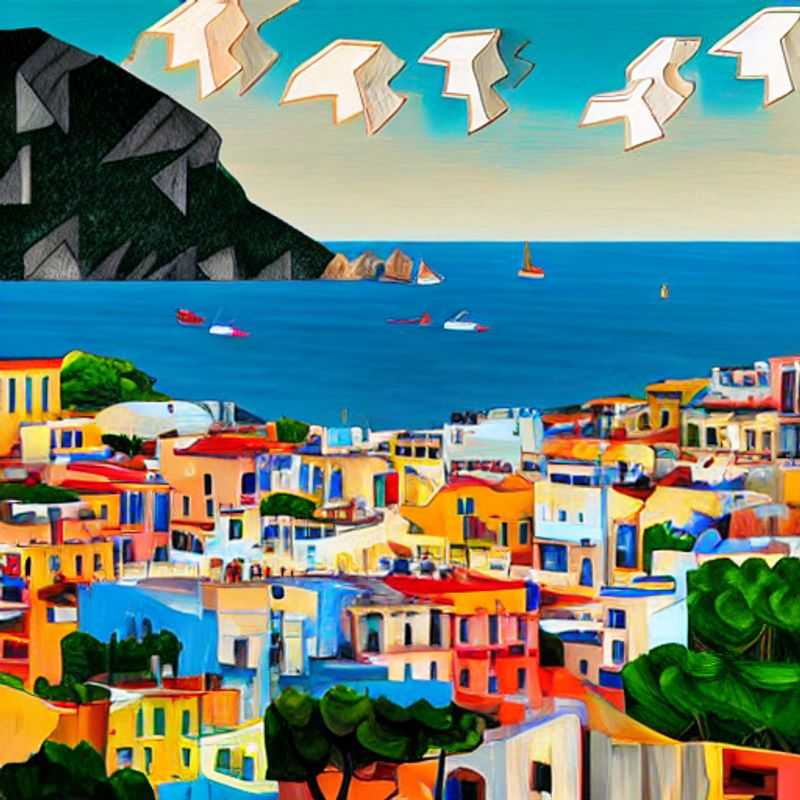 Capri au printemps : des couleurs vibrantes et une lumière douce illuminent l'île.