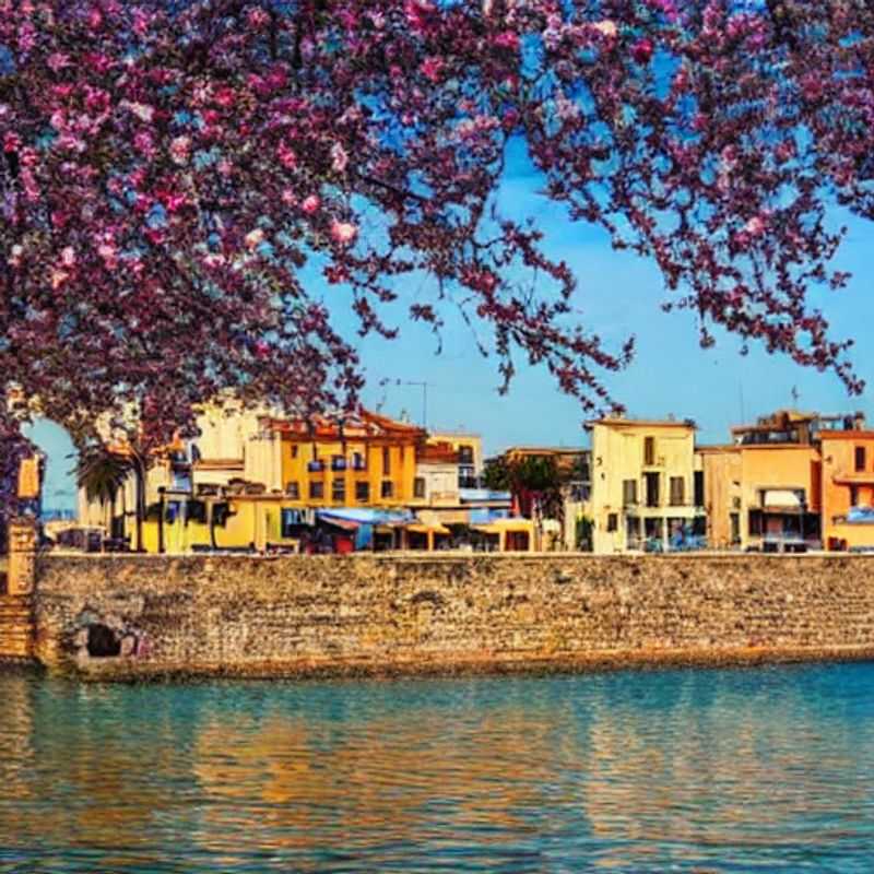 Taranto, Italie, au printemps : une vue ensoleillée de la ville portuaire, idéale pour des vacances de printemps.