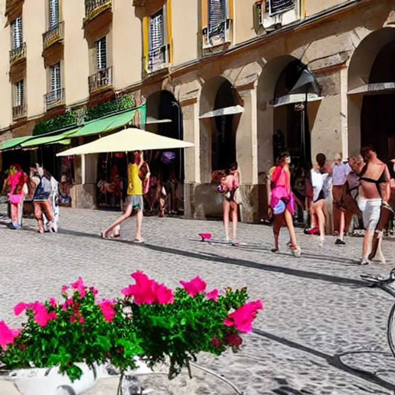 Montpellier ensoleillée au printemps : des étudiants profitent de la Place de la Comédie.
