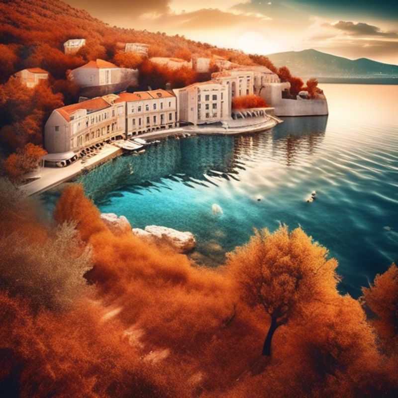 The Long-term Traveler gazes in wonder at the majestic Pula Arena, a remarkably preserved Roman amphitheater, as they explore the historic city of Pula, Croatia during their 2-week autumn sojourn.