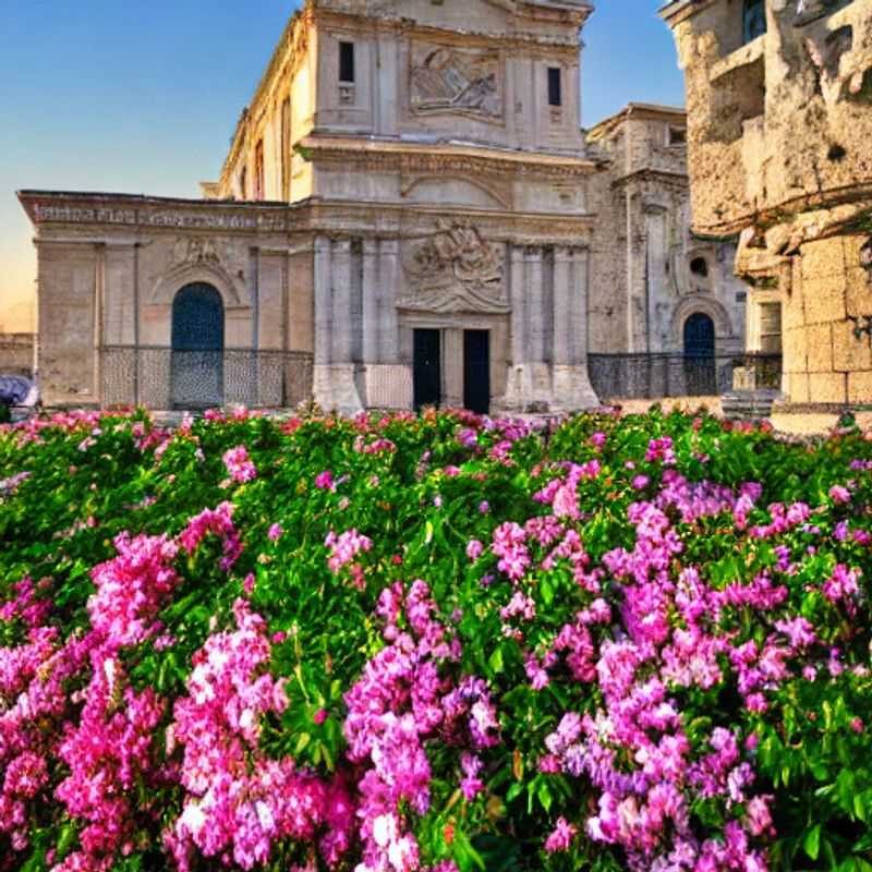 Syracuse, Sicile, ensoleillée au printemps : des maisons colorées et une ambiance paisible.