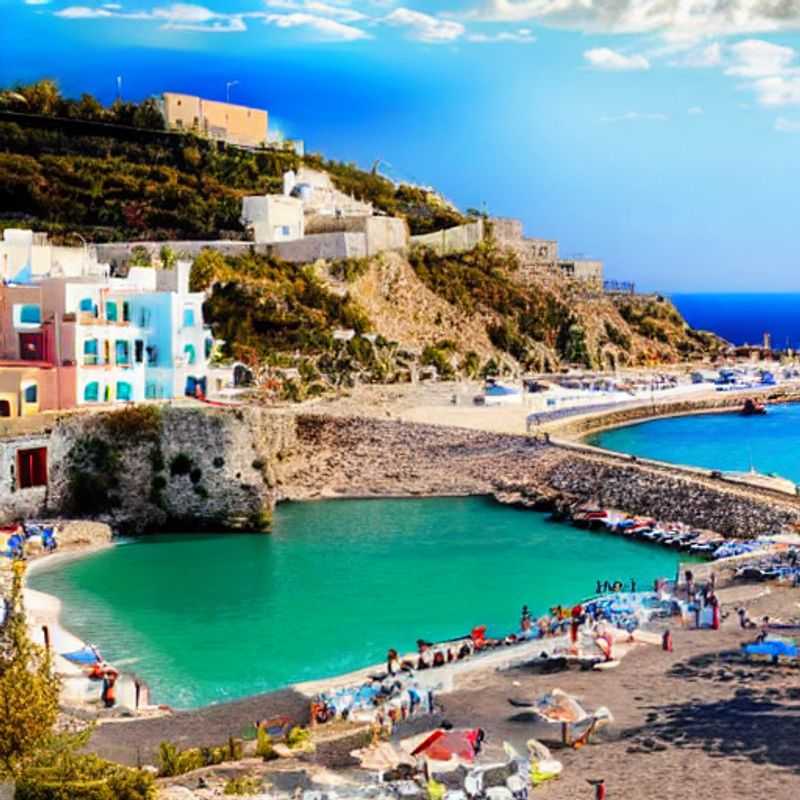 Rethymno, Grecia, bañada por el sol primaveral.