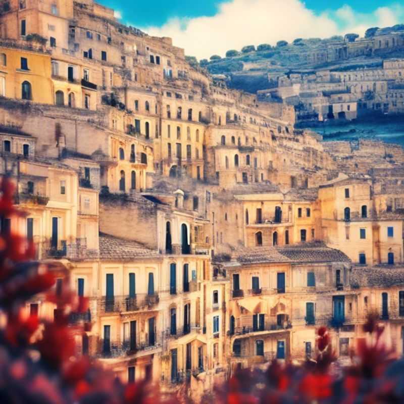 Dois casais, os Viajantes de Fim de Semana, desfrutando da encantadora Modica, na Itália, durante sua viagem de 3 semanas nesta cidade histórica durante o inverno.