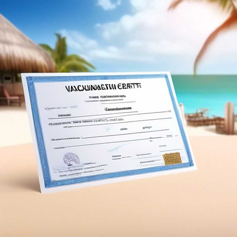 A vaccination certificate, showing a person's vaccination status.