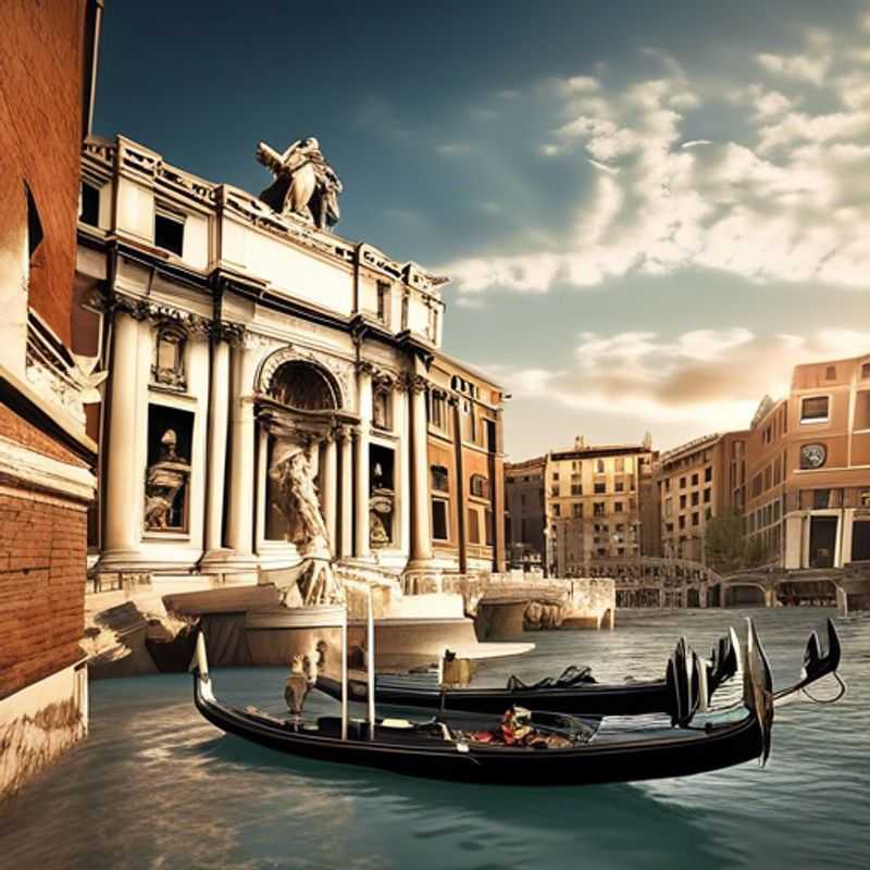 Veneza, Itália: Um canal pitoresco com gôndolas e edifícios históricos, ilustrando o cenário encantador e, possivelmente, o custo de uma visita à cidade.