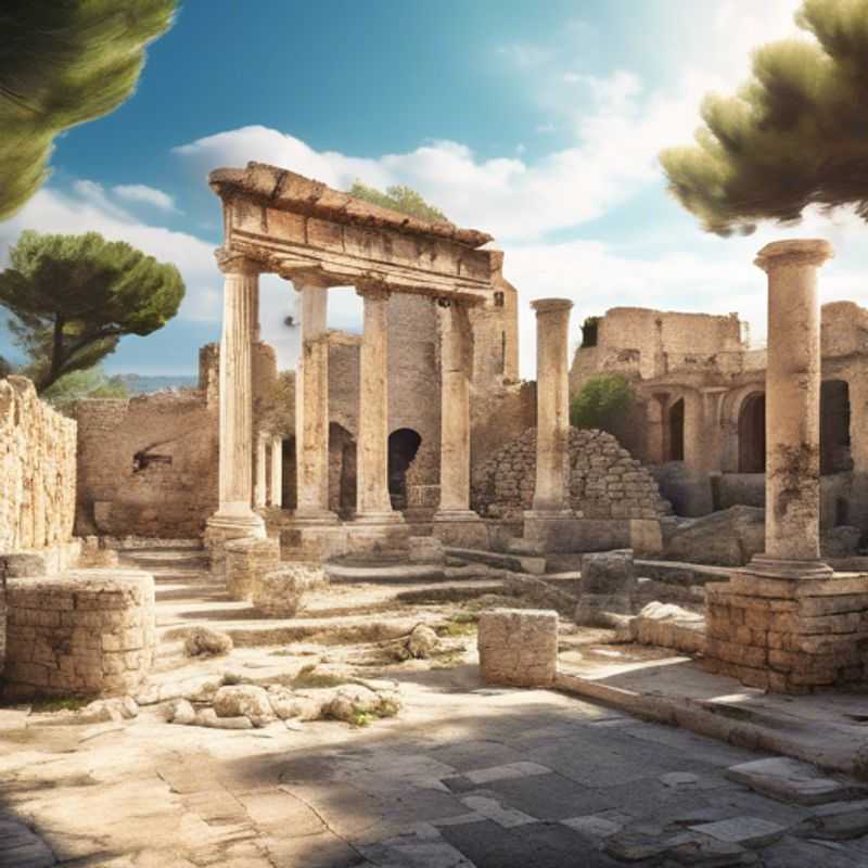 Casal de viajantes econômicos explorando as ruas ensolaradas de Cagliari, na Itália, durante sua viagem de 5 dias na primavera, imersos na cultura local e em busca de experiências autênticas.