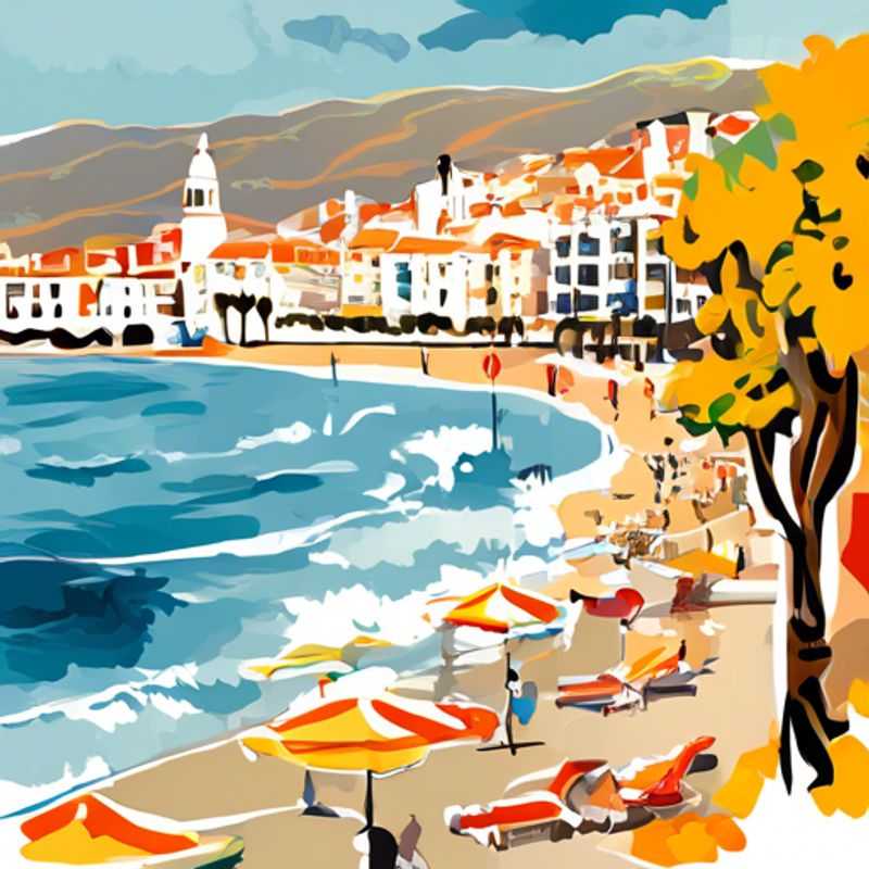 Here are a few options for alt text in Spanish for an image of Sitges, Spain, in an article about whether Sitges is expensive to visit: