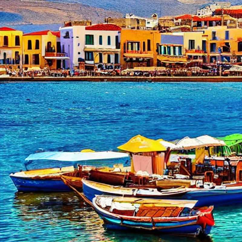 Chania, Crète, au printemps : soleil, mer turquoise et ambiance festive.