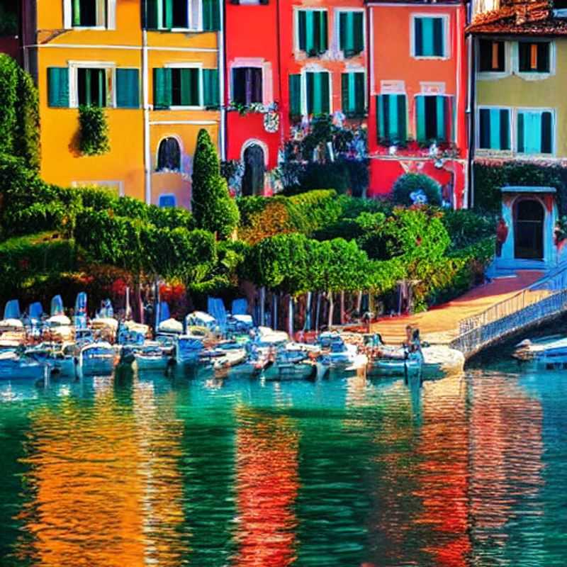 Un aperçu printanier de Portofino, Italie: maisons colorées, eaux turquoise et ambiance paisible.