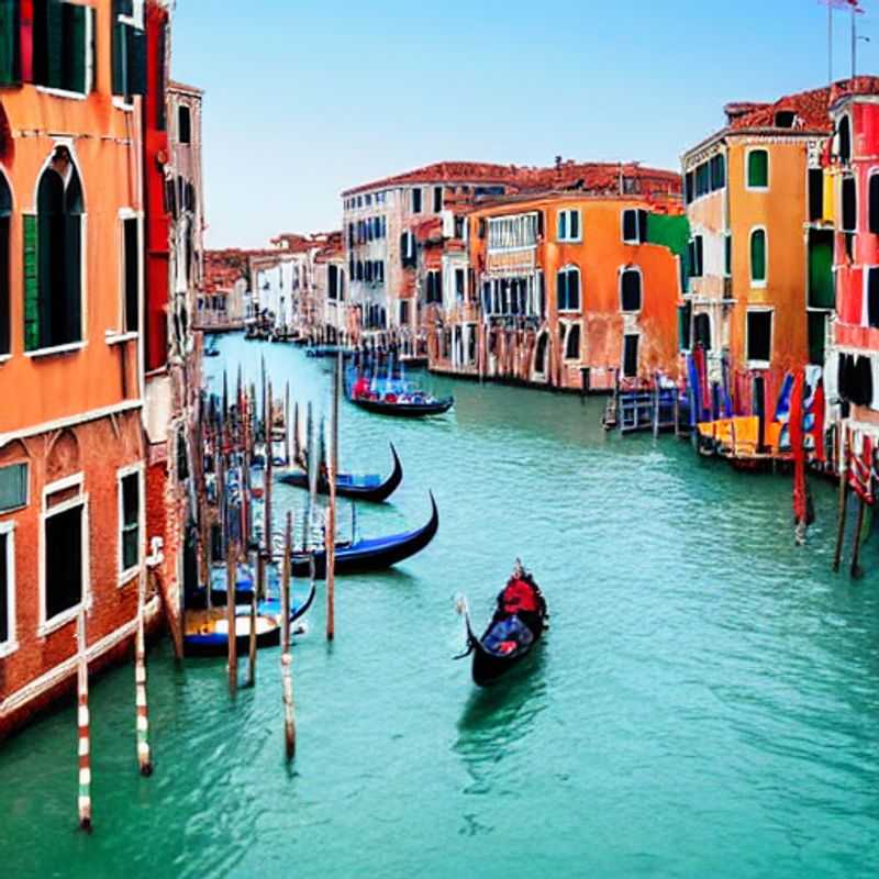 Venise au printemps : canaux scintillants, gondoles élégantes.