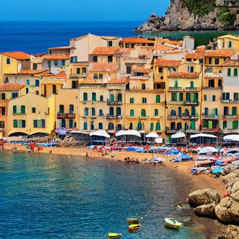 Cefalù, Sicile : Charmante ville côtière baignée de soleil.
