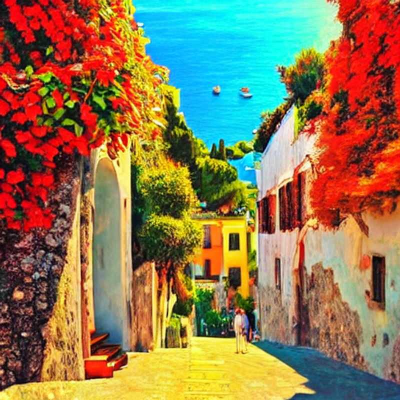 Capri ensoleillée: Une vue idyllique de l'île, parfaite pour illustrer le meilleur moment pour visiter.