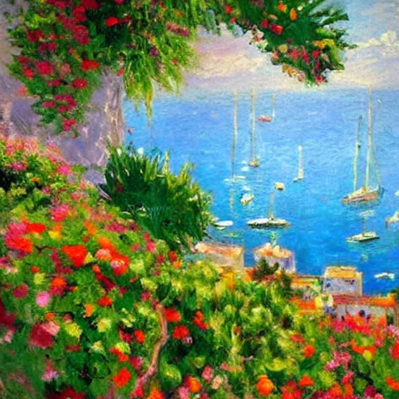 Capri ensoleillée: Une vue idyllique de l'île, parfaite pour illustrer le meilleur moment pour la visiter.