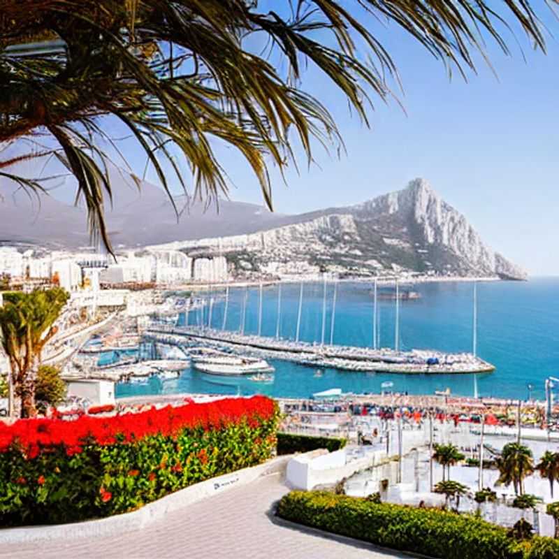 Gibraltar au printemps : vues imprenables sur le rocher et la mer Méditerranée.