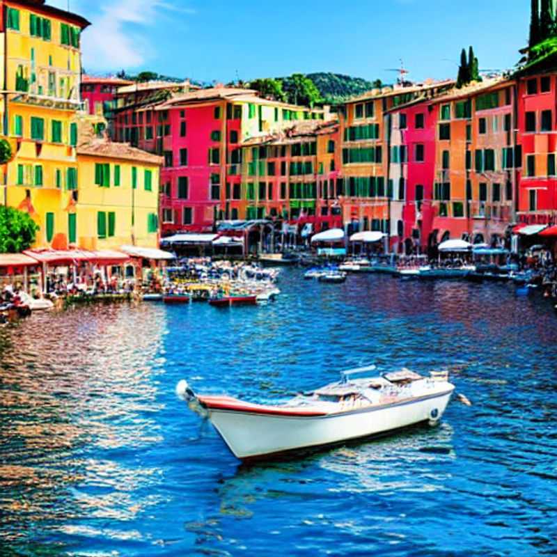 Pitoresca Portofino na primavera: um cenário encantador para as suas férias. (Picturesque Portofino in spring: an enchanting setting for your vacation.)