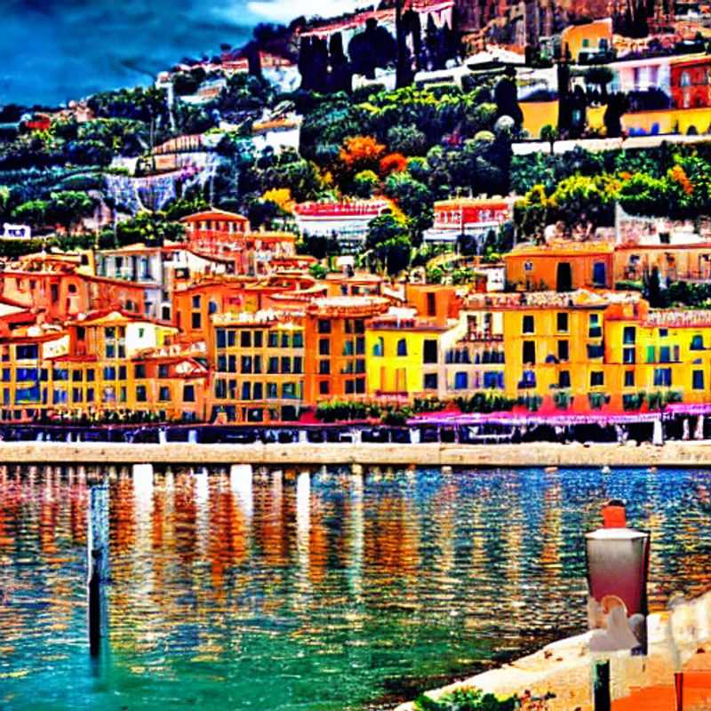 Menton, França, na primavera: Uma cidade colorida e vibrante à beira-mar, perfeita para as férias de primavera.