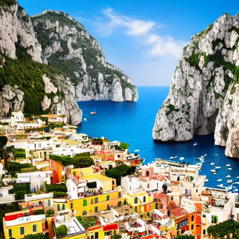 Capri au printemps : vues panoramiques d'une île italienne baignée de soleil.