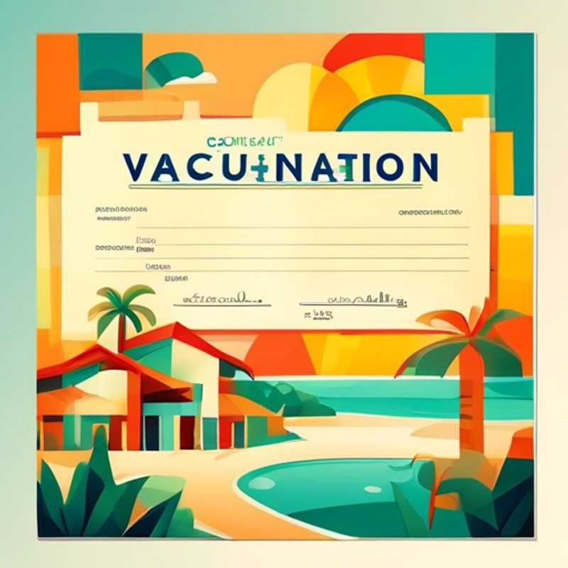 A vaccination certificate, showing a person's vaccination status.