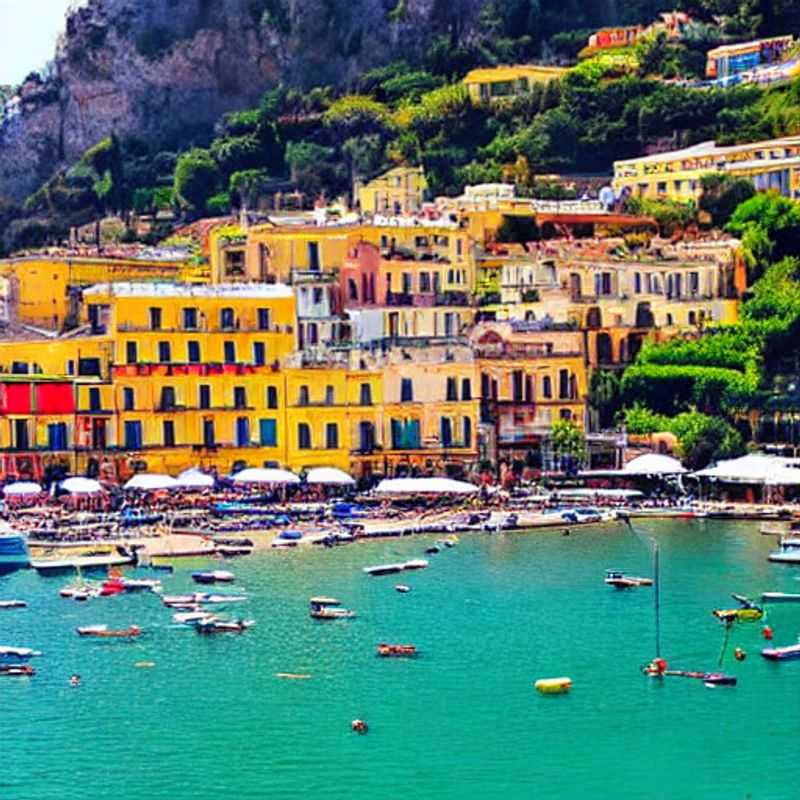 Sorrente au printemps : Vue ensoleillée sur la côte italienne, parfaite pour une escapade printanière.
