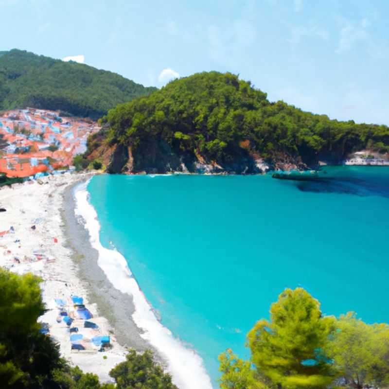 The Azure Embrace of Skopelos Town Beach: A Springtime Rendezvous with Paradise