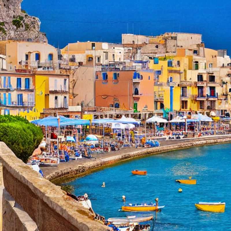 Trapani, Italie, au printemps : des couleurs vibrantes et une atmosphère ensoleillée.