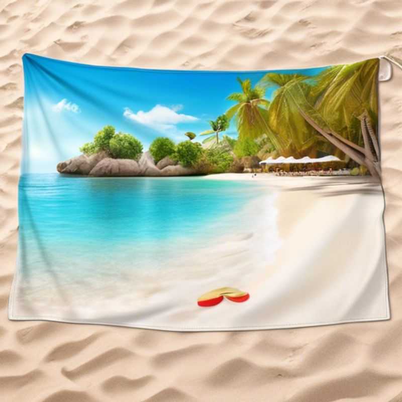 Toalla de playa o toalla de secado rápido, perfecta para disfrutar del sol y la arena.