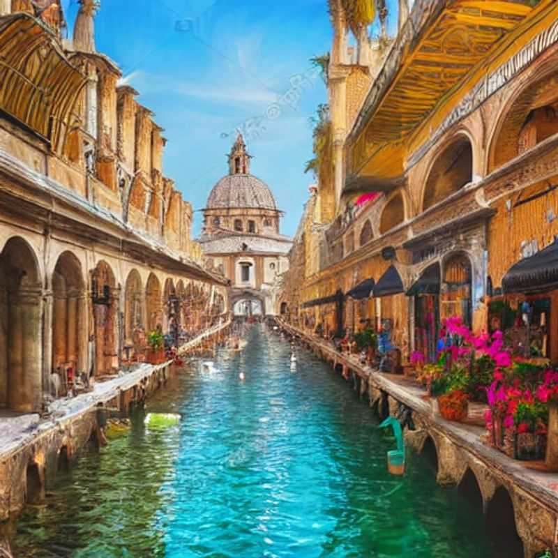 Palerme ensoleillée au printemps : des couleurs vibrantes et une ambiance joyeuse.