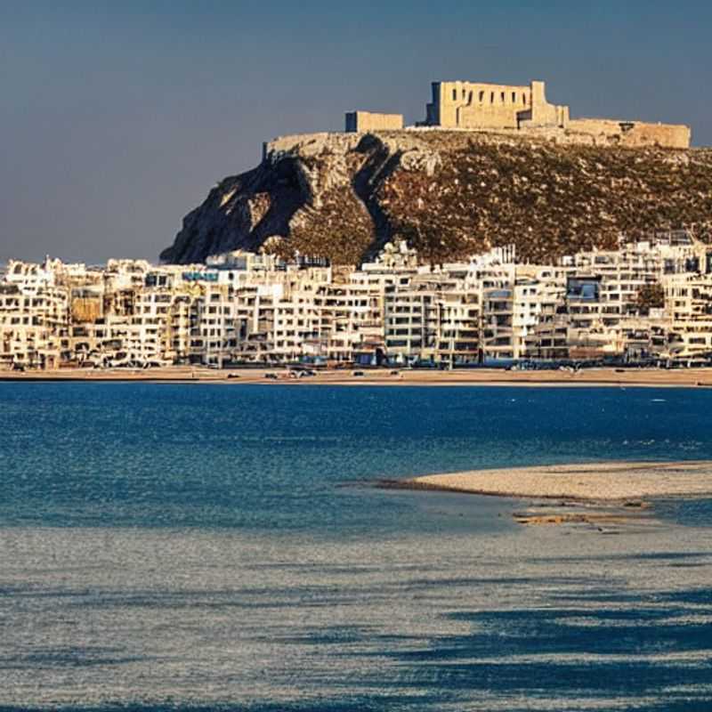Héraklion, Crète, ensoleillée au printemps : une ambiance animée et des sites historiques.