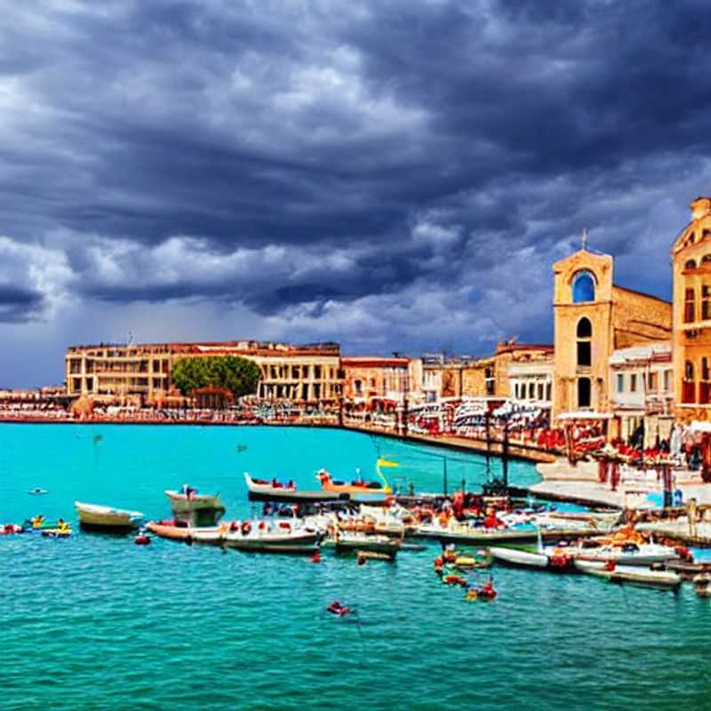 Voici Bari, en Italie, une ville baignée de soleil.