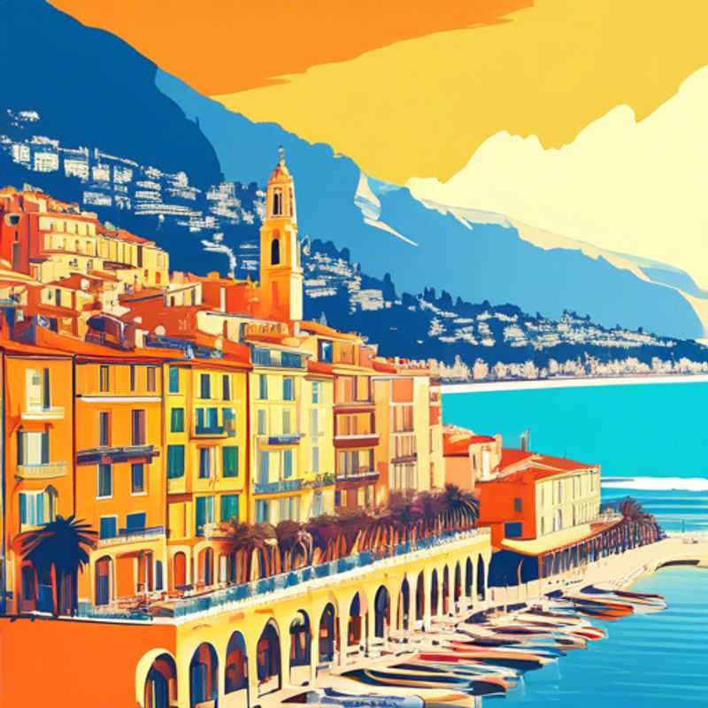Menton, France : Vue pittoresque de la ville, illustrant son charme et son coût de visite.