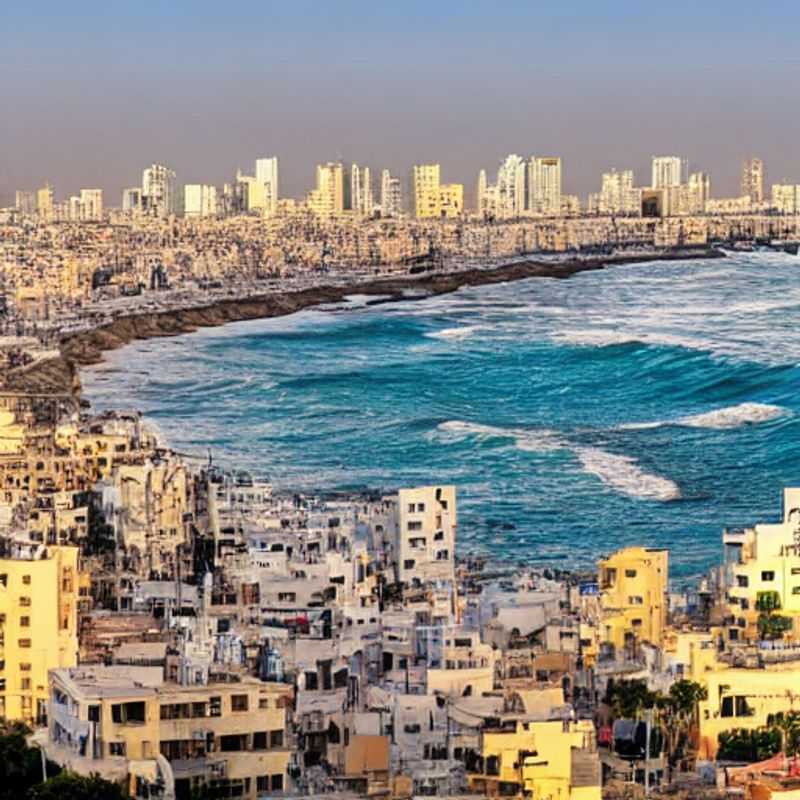 Tel Aviv au printemps : ambiance joyeuse sur la plage, reflétant le soleil et la vie animée de la ville.