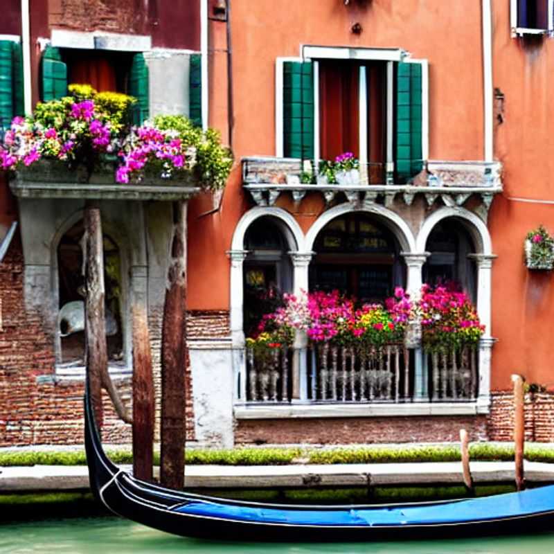 Venise printanière : Canaux scintillants sous le soleil printanier.