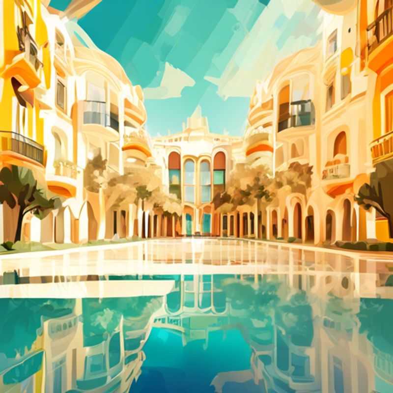 Dois casais, os Viajantes das Redes Sociais, apreciando a beleza vibrante de Valência, Espanha, durante sua escapada de uma semana no verão, imersos na energia pulsante da cidade e suas encantadoras paisagens.