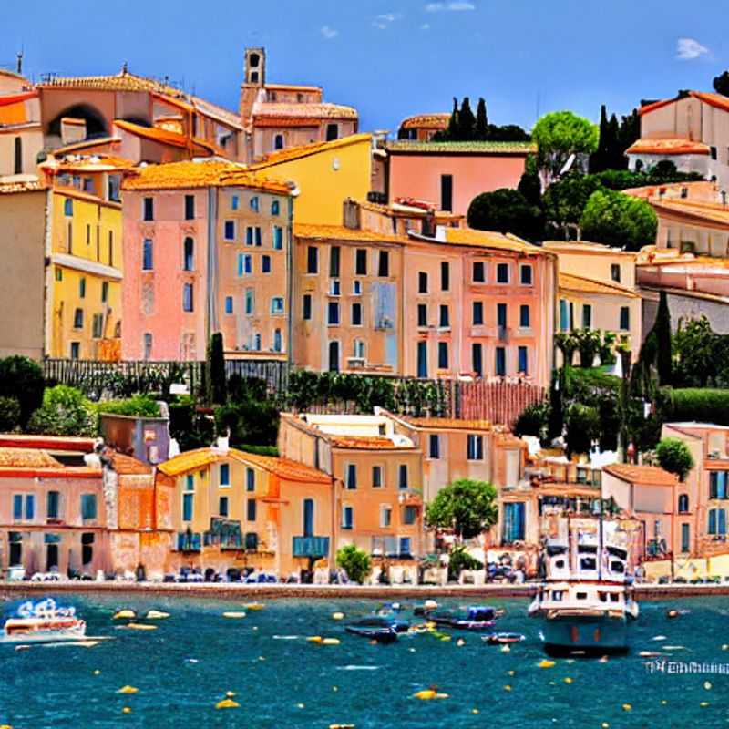 Here are a few options for alt text in Portuguese for an image of Menton, France, in an article about spring break activities: