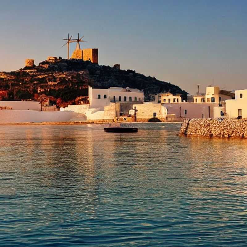 Rhodes, Grèce, ensoleillée au printemps : une vue idyllique de l'île pour des vacances de printemps.