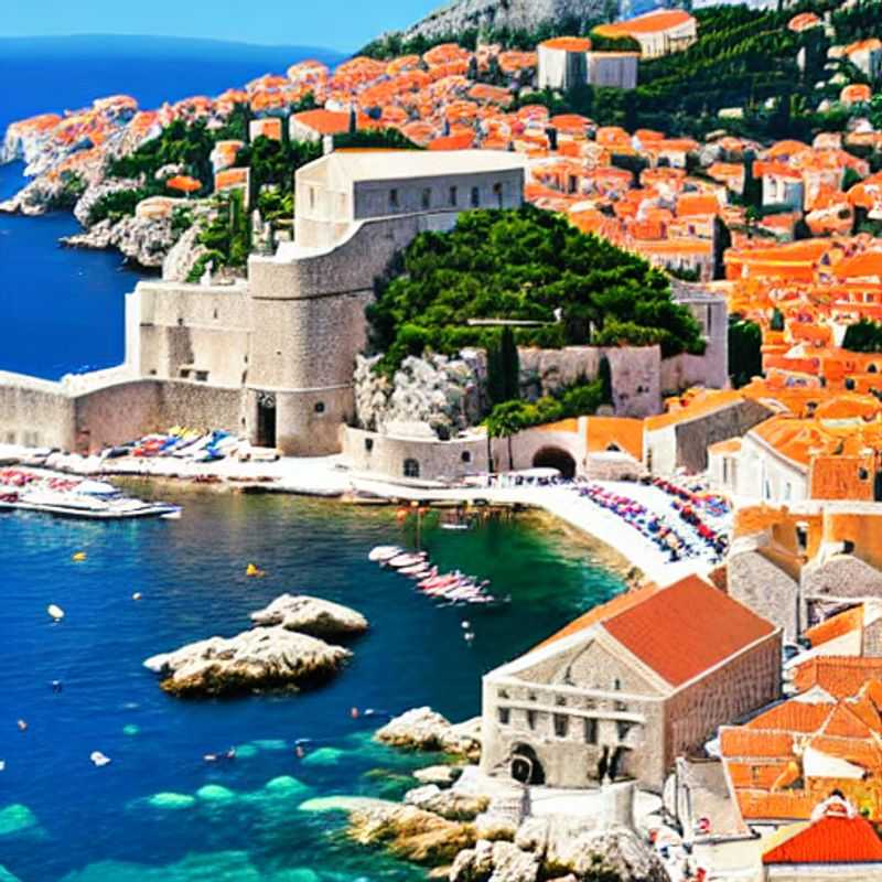 Dubrovnik au printemps : des murs anciens baignés de soleil, une vue imprenable sur la mer Adriatique.