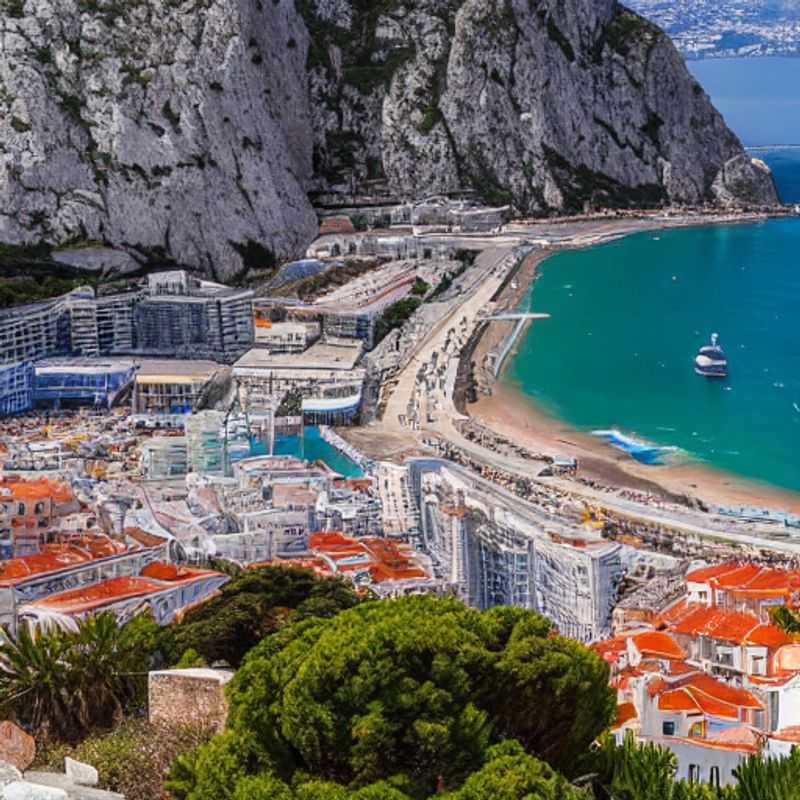 Gibraltar sous le soleil: Vue imprenable sur le Rocher.