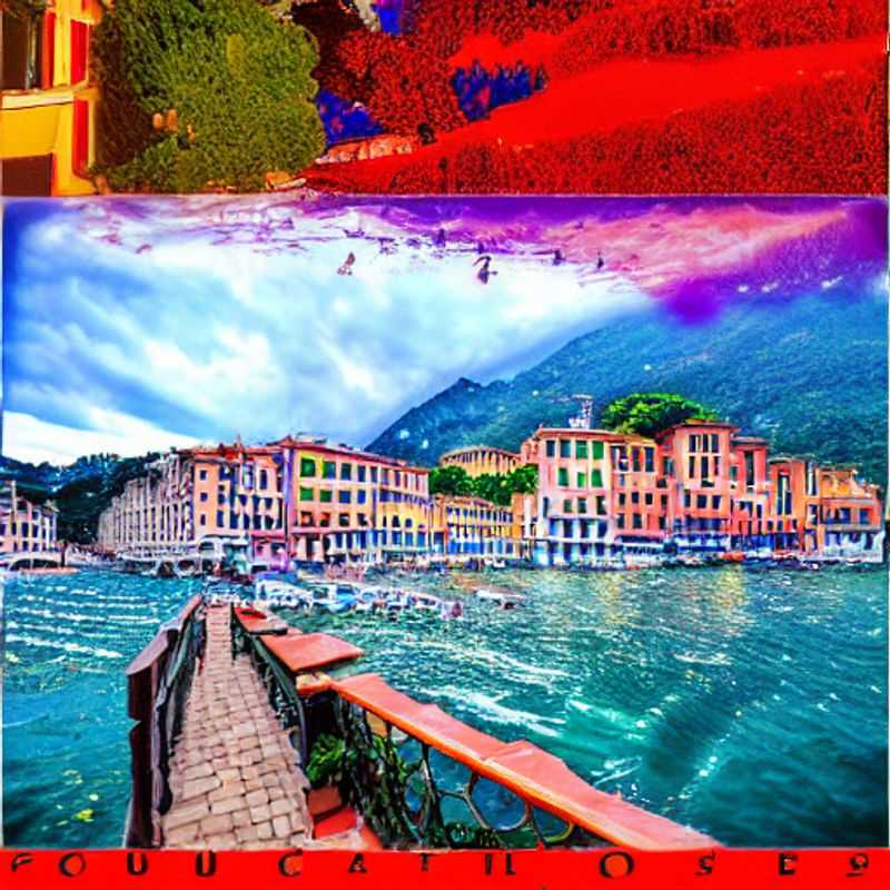 Portofino, Itália, banhada pelo sol primaveril: um cenário deslumbrante de casas coloridas e o mar azul-turquesa, perfeito para uma viagem inesquecível de férias na primavera.