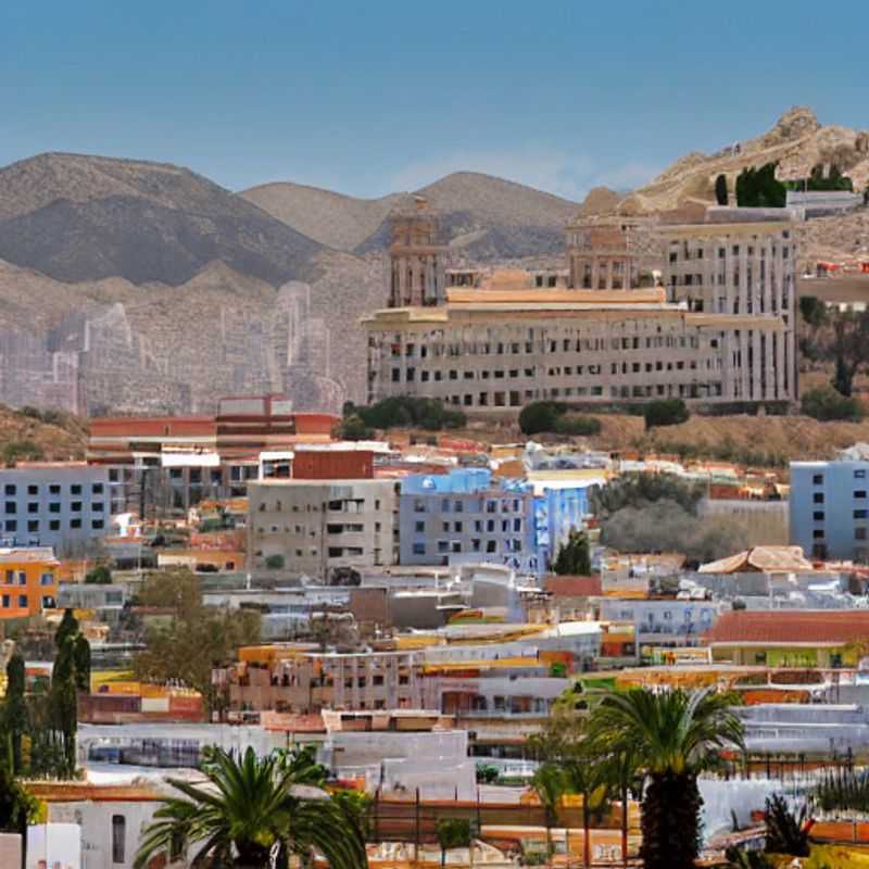 Cartagena, Espagne, ensoleillée au printemps : bâtiments colorés et ambiance animée.