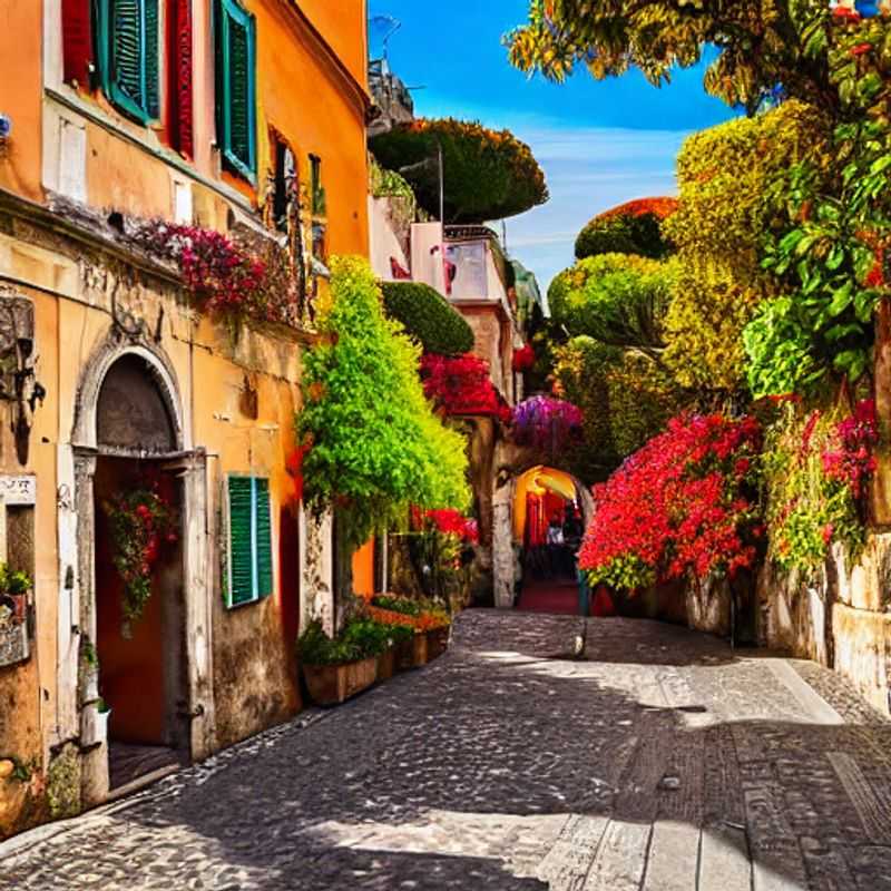 Sorrente au printemps : Vue ensoleillée sur la côte italienne, parfaite pour une escapade printanière.