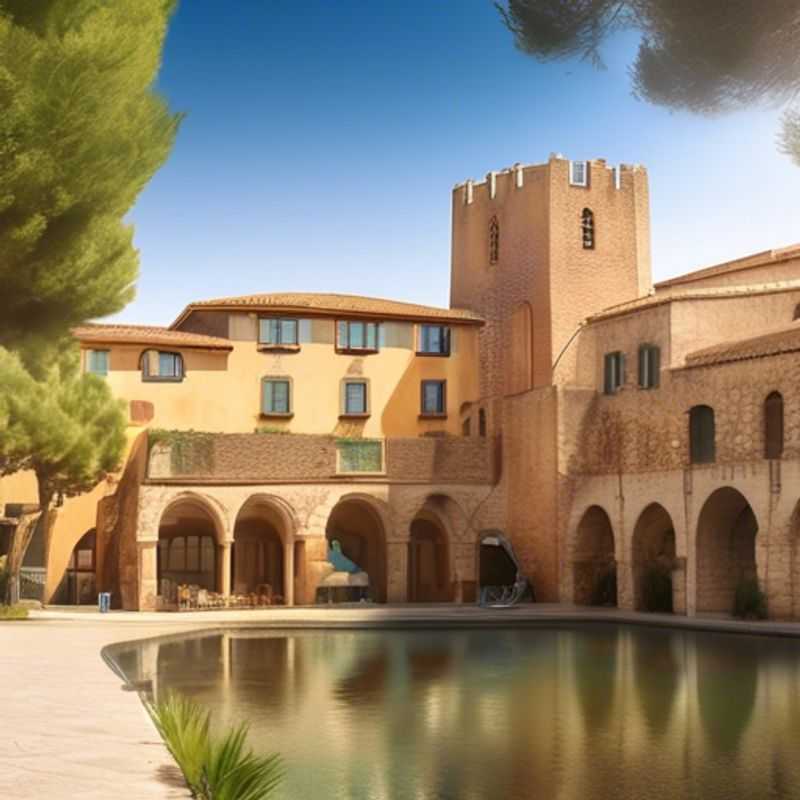 Two intrepid couples from The Group Traveler, bundled up against the crisp winter air, strolling through the charming streets of Perpignan, France, eager to uncover the hidden gems and local stories that make this city a captivating destination, even in the colder months.