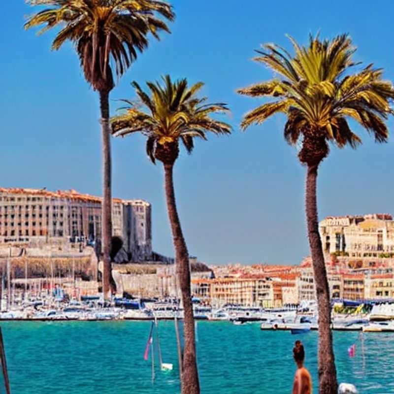 Le Vieux Port de Marseille baigné de soleil printanier, ambiance animée et joyeuse.