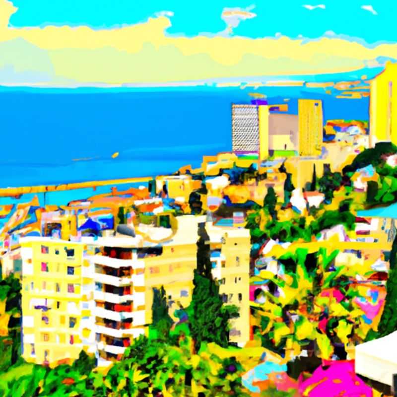 Two couples marvel at the breathtaking panorama of Haifa, Israel, a vibrant coastal city nestled amidst lush greenery and the azure Mediterranean Sea, during their 5-day summer sojourn.