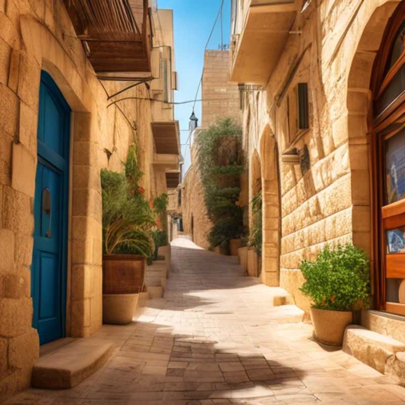 Trois couples profitant de la beauté pittoresque de l'ancienne ville de Jaffa, en Israël, lors de leur escapade estivale de 5 jours, en tant que The Staycationer.
