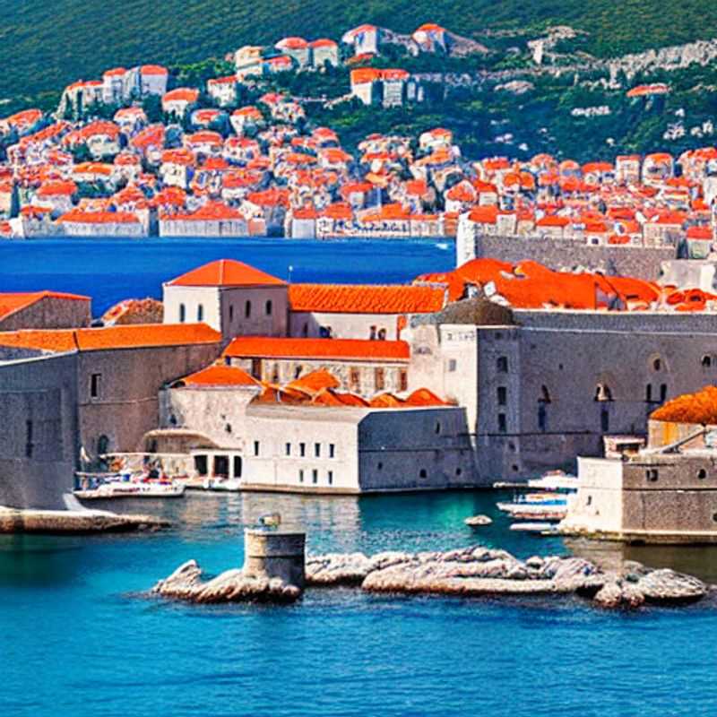 Dubrovnik au printemps : des remparts ensoleillés et une mer Adriatique scintillante.