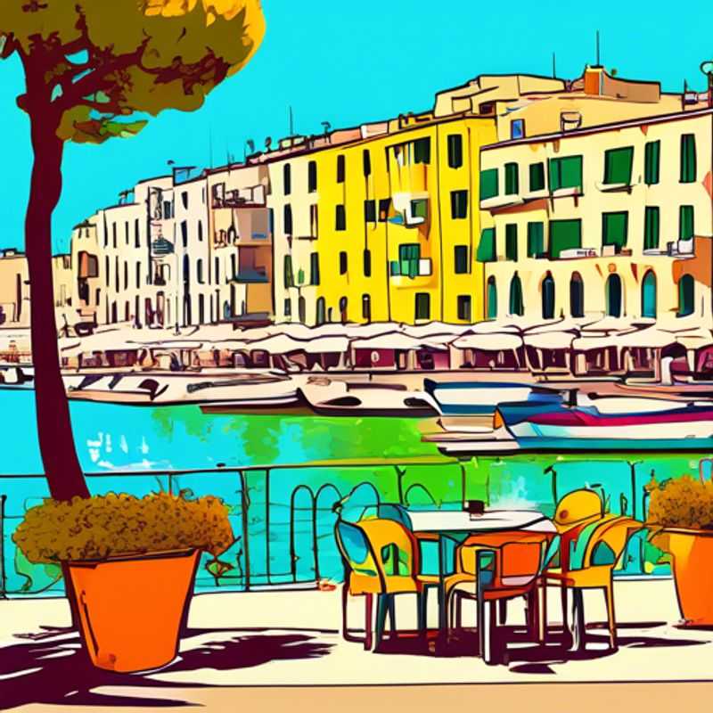 Vue de Bari, Italie :