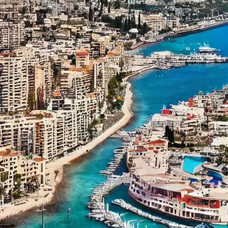 Limassol, Chypre, au printemps : soleil éclatant sur la côte méditerranéenne.