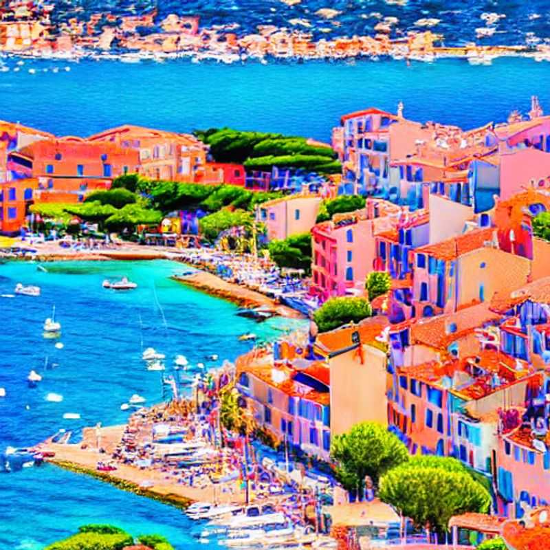 Saint-Tropez au printemps : soleil radieux sur les yachts et les plages de sable.
